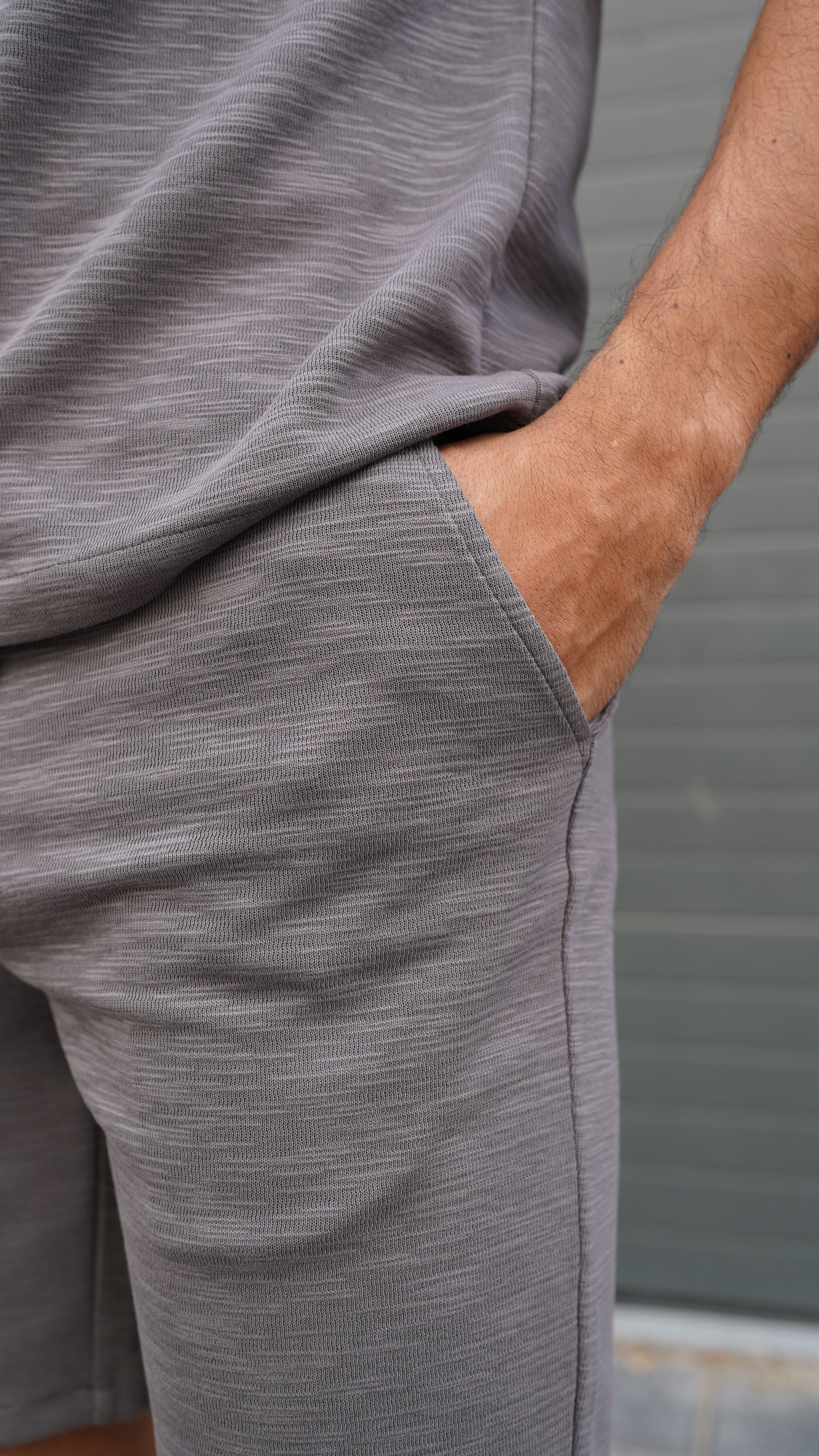 CAPO Jersey Slub Charcoal Shorts